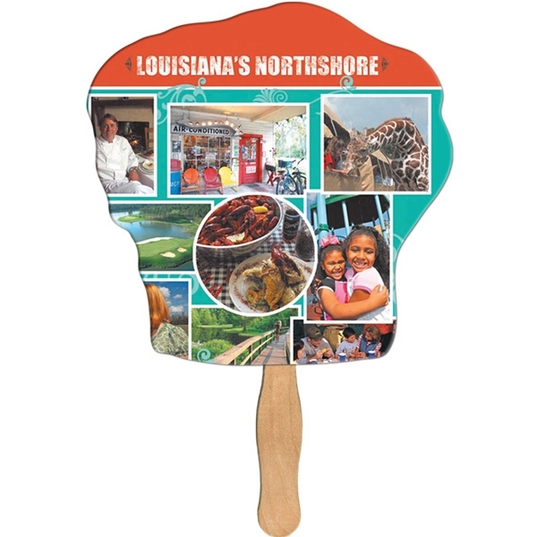 Chef hat shape fast fan with wooden stick.... from ASI 67620 Lion Circle Corp / Lion/Circle