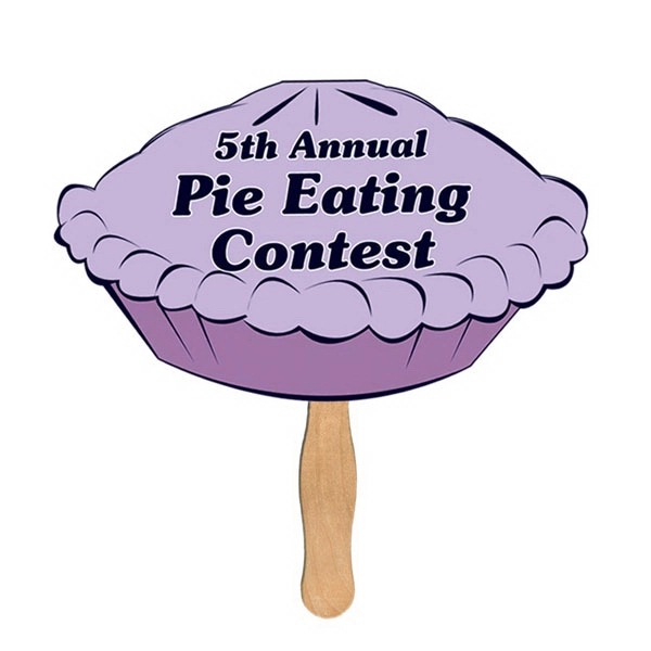 Pie shape fast fan with wooden stick.... from ASI 67620 Lion Circle Corp / Lion/Circle