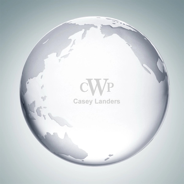 Crystal glass clear flat bottom ocean globe.... from ASI 47791 Best Deal Awards