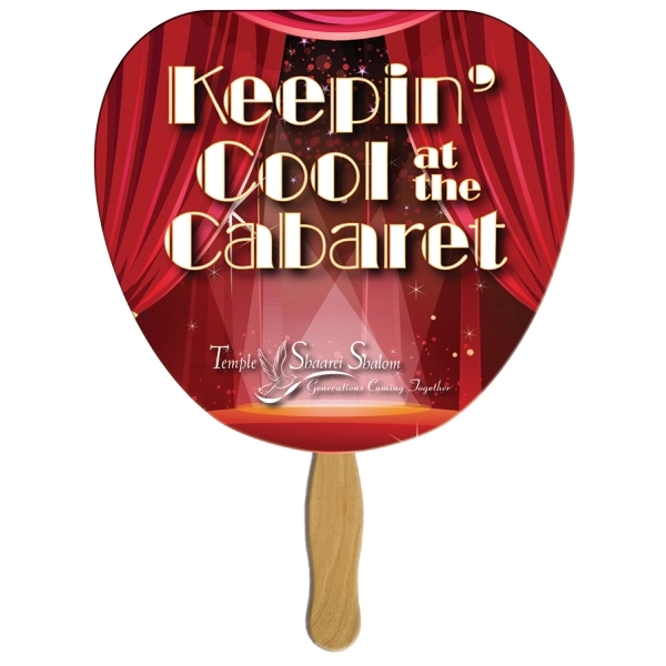 Palm leaf shaped digital economy fans with double sided film lamination.... from ASI 67620 Lion Circle Corp / Lion/Circle