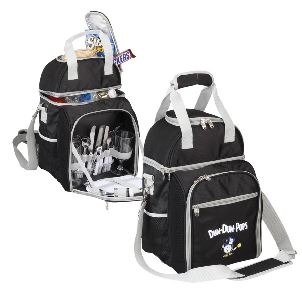 Mix of nylon and polyester, contains stainless steel utensils and glasses,... from ASI 79384 Preferred Nation Inc