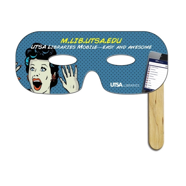 Digitally printed Lone Ranger mask on a stick made from high... from ASI 67620 Lion Circle Corp / Lion/Circle