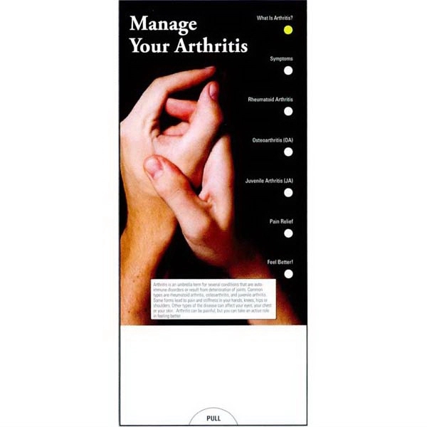 SLIDE CHART Manage your Arthritis Slide Chart and Information Guide.... from ASI 45815 Coloring Book Solutions / Coloring Book Solutions™ LivRite