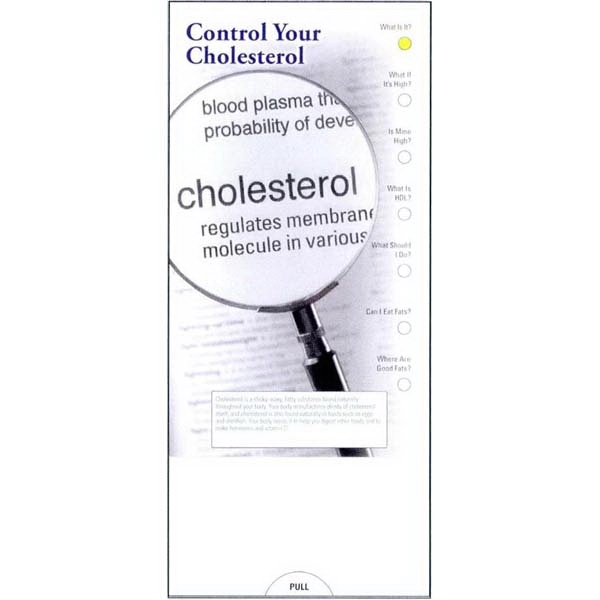 SLIDE CHART: Control Your Cholesterol Slide Guide filled with tips to... from ASI 45815 Coloring Book Solutions / Coloring Book Solutions™ LivRite