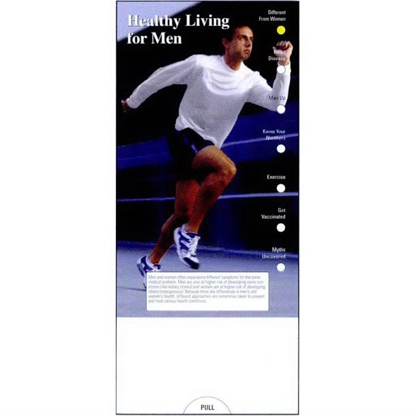 Slide chart healthy living for men slide chart and information guide.... from ASI 45815 Coloring Book Solutions / Coloring Book Solutions™ LivRite