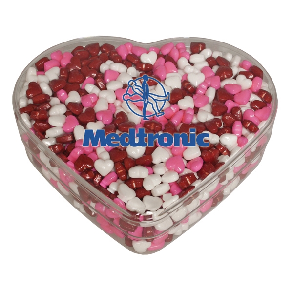 Heart acrylic show piece with candy hearts for valentines day.... from ASI 61125 Hit Promotional Products / Admints & Zagabor