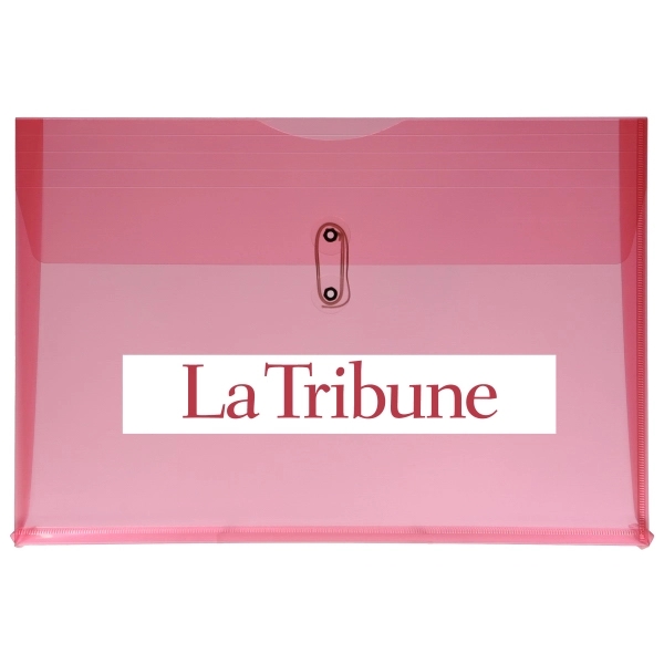 Horizontal polypropylene legal folder, string closure, 14.5" x 9.75" x 1".... from ASI 40515 BILD Enterprises LLC / Ben-Line