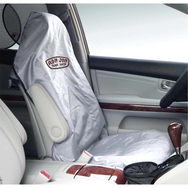 Seat cover wrap with self-storing design that mounts to headrest.... from ASI 37586 Auto-Sun-shade/Intertek