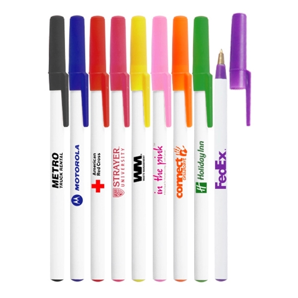 Blue Ink Ballpoint pen. Measuring 0.25"W and 6"H and made of... from ASI 39552 BEL Promo