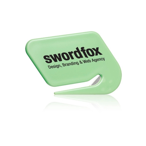 Promotional letter opener; plastic; 3" W x 2" H.... from ASI 39552 BEL Promo