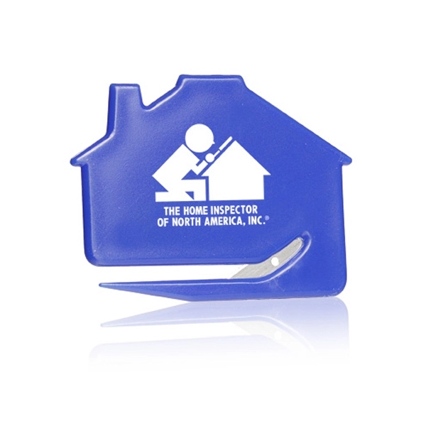 Printed house letter opener; plastic; 2.75" W x 2" H.... from ASI 39552 BEL Promo