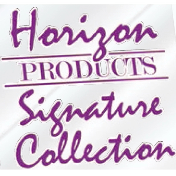 1" x 1" square shaped clear polyester decal with permanent adhesive... from ASI 56950 Gill Studios Inc / Gill-Line®