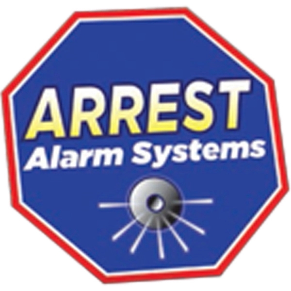 5" x 5" octagon shaped clear polyester decal with permanent adhesive... from ASI 56950 Gill Studios Inc / Gill-Line®