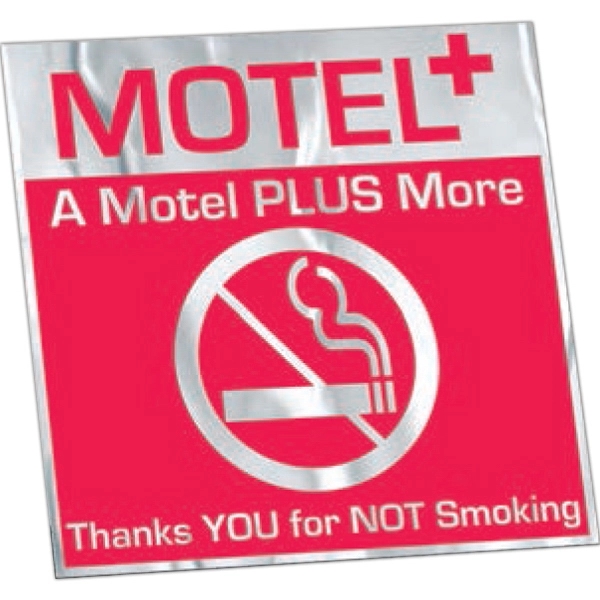 6" x 6" clear polyester square decal with permanent adhesive backing,... from ASI 56950 Gill Studios Inc / Gill-Line®