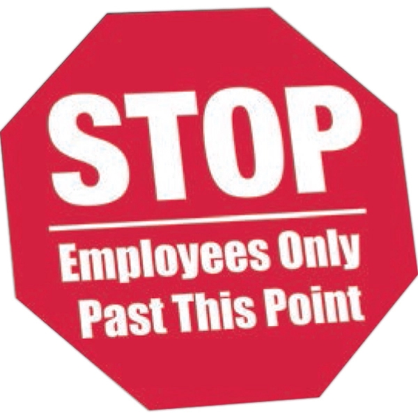 8" x 8" octagon shaped clear polyester decal with permanent adhesive... from ASI 56950 Gill Studios Inc / Gill-Line®