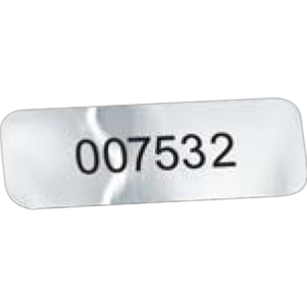 1 1/2" x 1 1/2" rectangle decal made of white vinyl... from ASI 56950 Gill Studios Inc / Gill-Line®