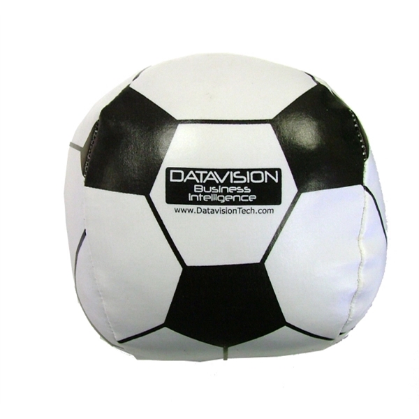 Soft, squeezable soccer ball stress ball, Diameter 4".... from ASI 45100 Chulani Promotional Products, Inc / Competitive Edge Innovations/Chulani