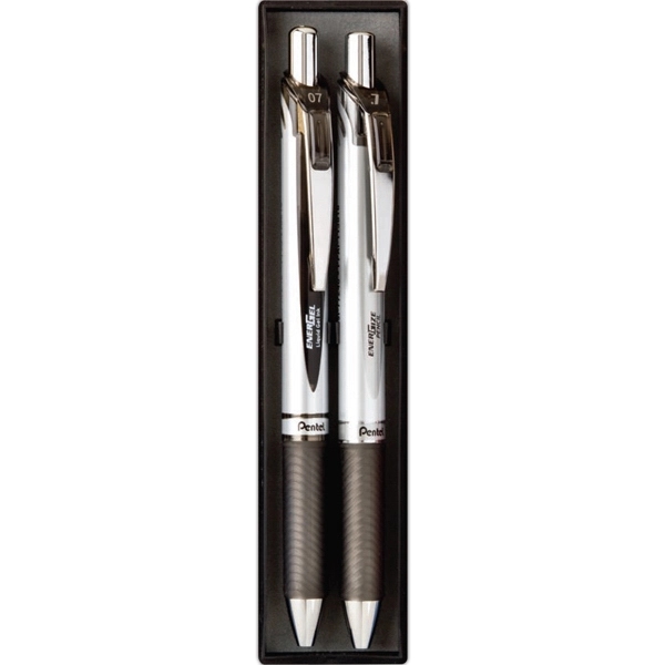 Energel Retractable liquid gel ink pen and pencil gift boxed set,... from ASI 77240 Pentel Of America LTD / Pentel®