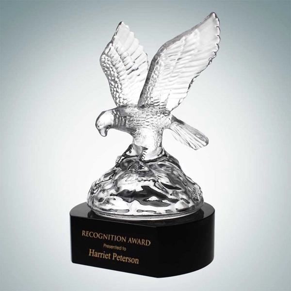 Soaring Eagle with Black Crystal Base Award.... from ASI 47791 Best Deal Awards / Best Deal Awards