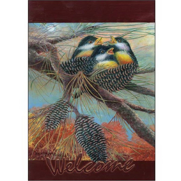 28" x 40" sublimated flag with two-sided Fall Song design; fits... from ASI 31260 AdCapitol / The Flag Factory®