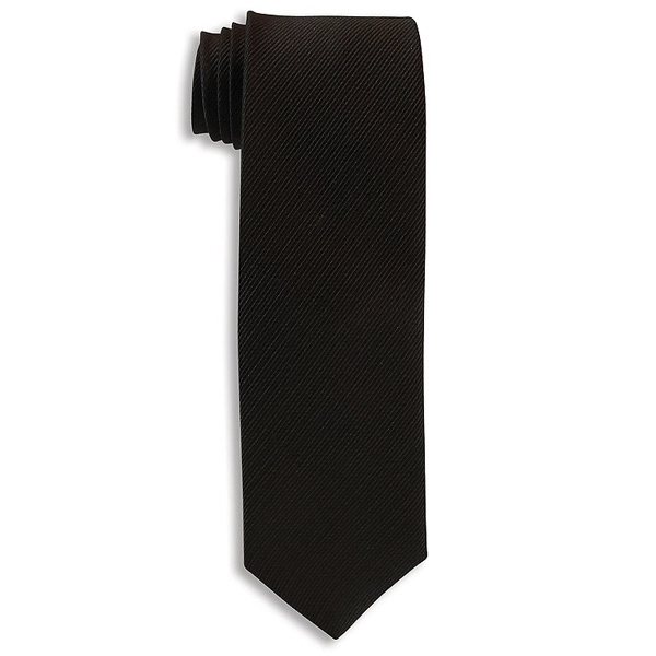 Black 2.5" wide woven 100% polyester neck tie. Also in red,... from ASI 98085 Wolfmark