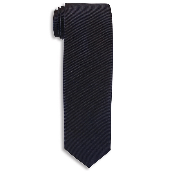 Navy blue 2.5" wide woven 100% polyester neck tie. Also in... from ASI 98085 Wolfmark