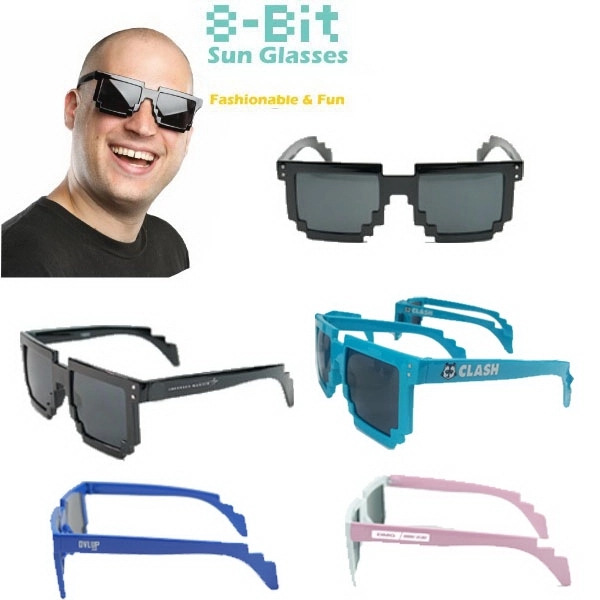 8 Bit Sunglasses with 100% UV Protection.... from ASI 31517 Admart Products / Admart Line