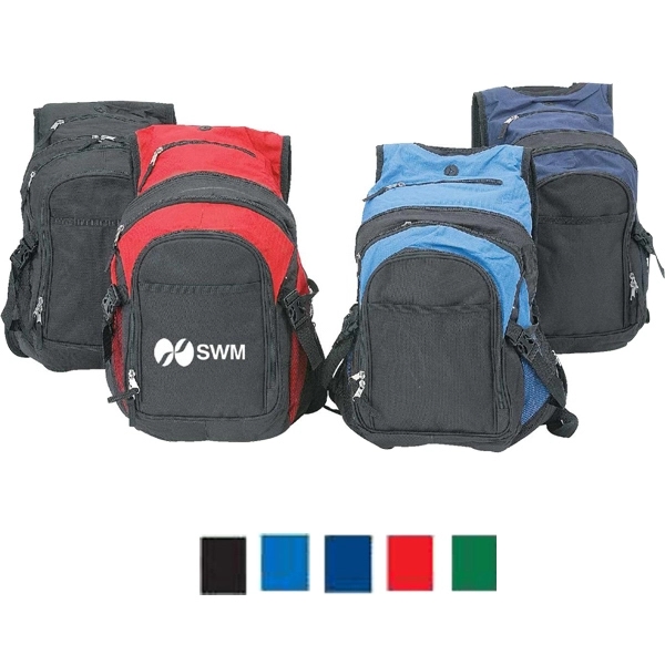 Laptop computer backpack made of 600 denier polyester with head phone... from ASI 34046 Allcasion Travelware Co