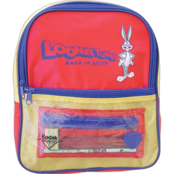 Backpack made of 70 denier nylon features zippered front pocket with... from ASI 34046 Allcasion Travelware Co
