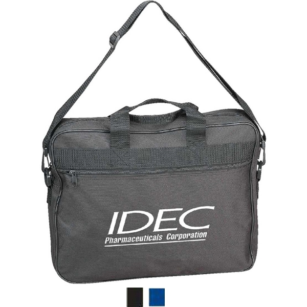 Standard briefcase with zippered front pocket and detachable shoulder strap.... from ASI 34046 Allcasion Travelware Co