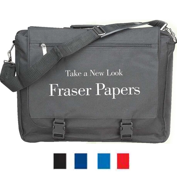 Portfolio bag with front panel organizer and detachable shoulder strap.... from ASI 34046 Allcasion Travelware Co