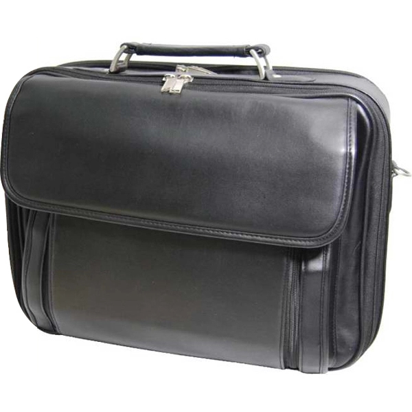 Leatherette laptop briefcase, made of imitation leather.... from ASI 34046 Allcasion Travelware Co