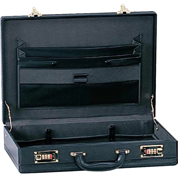 Expandable PVC attache case with combination locks and file organizer.... from ASI 34046 Allcasion Travelware Co
