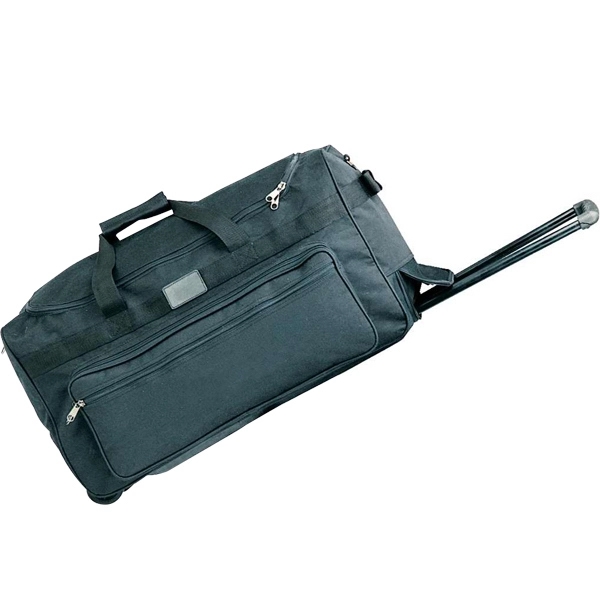 Rolling duffel bag features zippered "U" main compartment, 22"... from ASI 34046 Allcasion Travelware Co