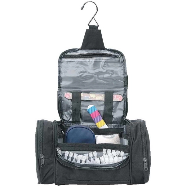 Polyester toiletry bag with multiple organizers.... from ASI 34046 Allcasion Travelware Co