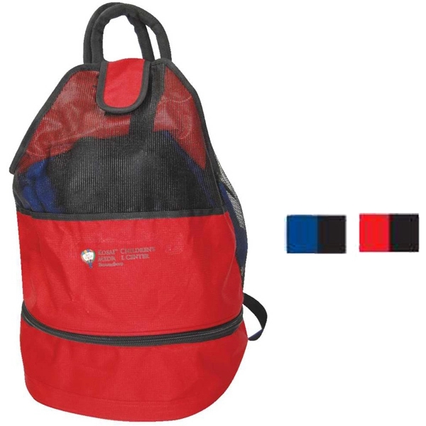Beach backpack with cooler made of 600 denier ripstop polyester.... from ASI 34046 Allcasion Travelware Co