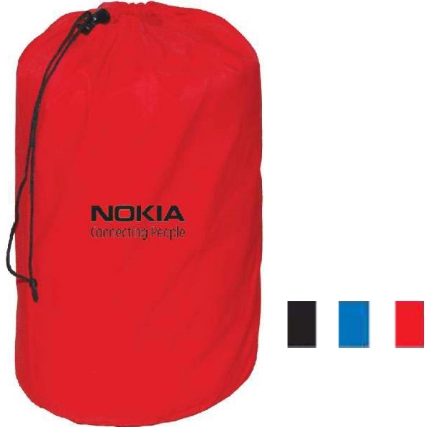 Micro chenille plush coral polyester blanket with includes carry bag.... from ASI 34046 Allcasion Travelware Co