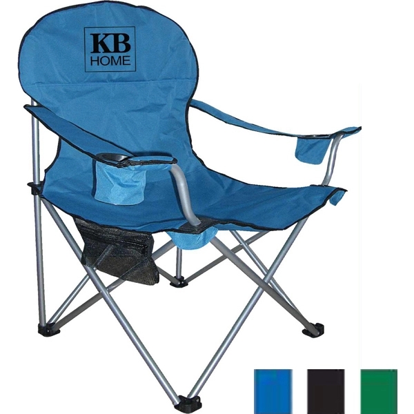 Heavy duty camping / folding chair with high back head rest... from ASI 34046 Allcasion Travelware Co