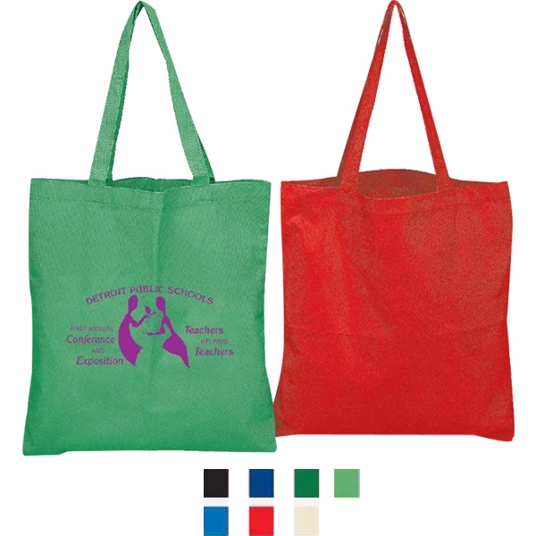 Recyclable 80g non-woven polypropylene basic tote bag.... from ASI 34046 Allcasion Travelware Co