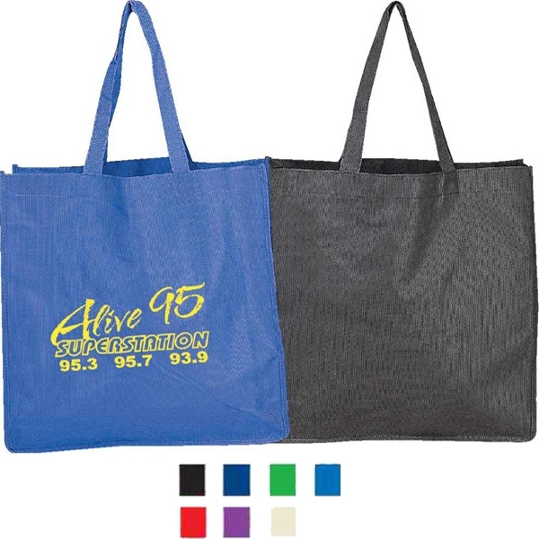 Recyclable 80g non-woven polypropylene gusset tote bag.... from ASI 34046 Allcasion Travelware Co