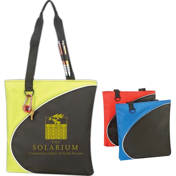 Fashion tote bag with pen holders on strap.... from ASI 34046 Allcasion Travelware Co