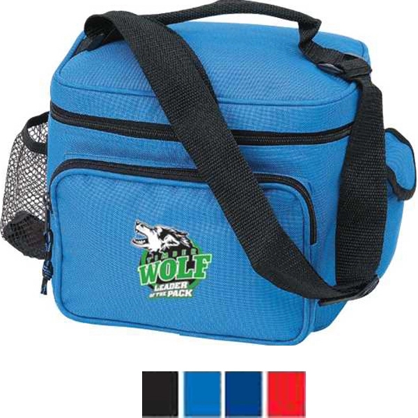 Cooler with bottle and cell phone holders, made of 600 denier... from ASI 34046 Allcasion Travelware Co