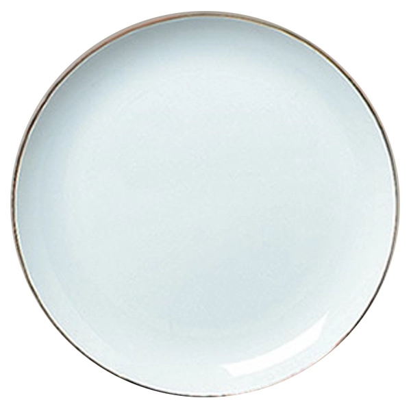 Coupe style premium Japanese porcelain plate with gold band.... from ASI 68878 Mar's Line / Mar's Promotions / MAR's Line Mars China Collection