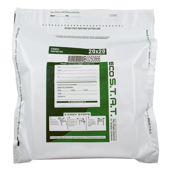 Currency shipping bag with degradable film and dual seal void closure.... from ASI 92480 Uniflex / U F