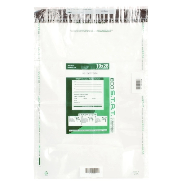 Currency shipping bag with degradable film and dual seal void closure.... from ASI 92480 Uniflex / U F