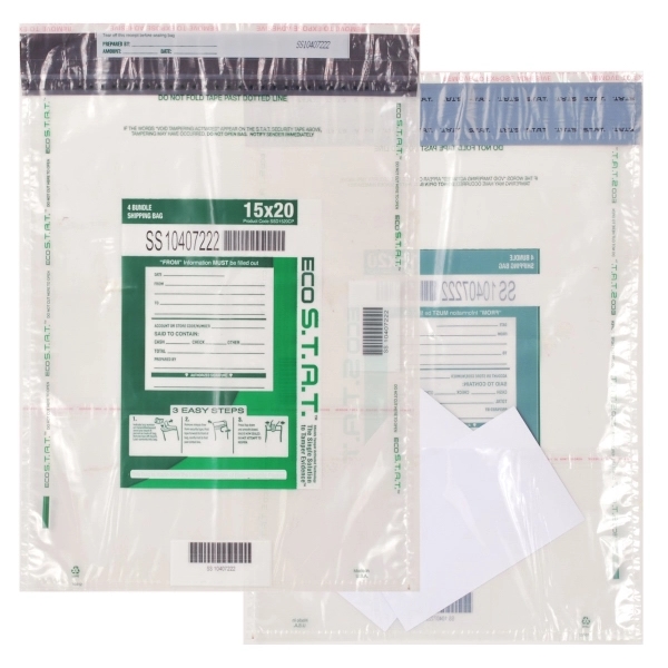 Currency bag with in-line void tape closure. 15" x 20".... from ASI 92480 Uniflex / U F