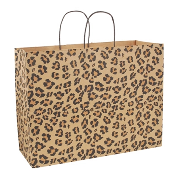 Natural Kraft shopper bag with leopard print.... from ASI 92480 Uniflex / U F