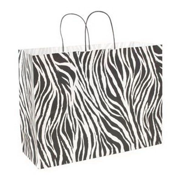 Paper shopper bag with zebra print.... from ASI 92480 Uniflex / U F