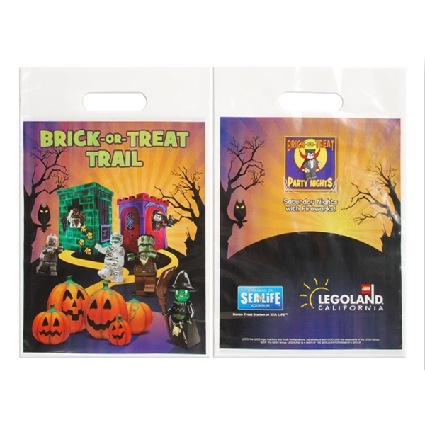 Tote, plastic bag with fold over handles and 2 mil. gauge.... from ASI 92480 Uniflex / U F