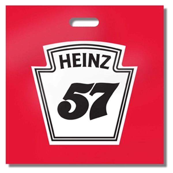 Plastic tote bag with 1.75 mil. gauge Air Tuff™, with bottom... from ASI 92480 Uniflex / U F